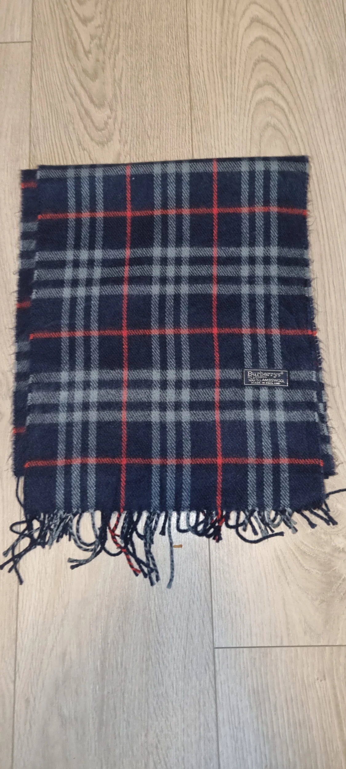 Rutig ullhalsduk från Burberrys - 1