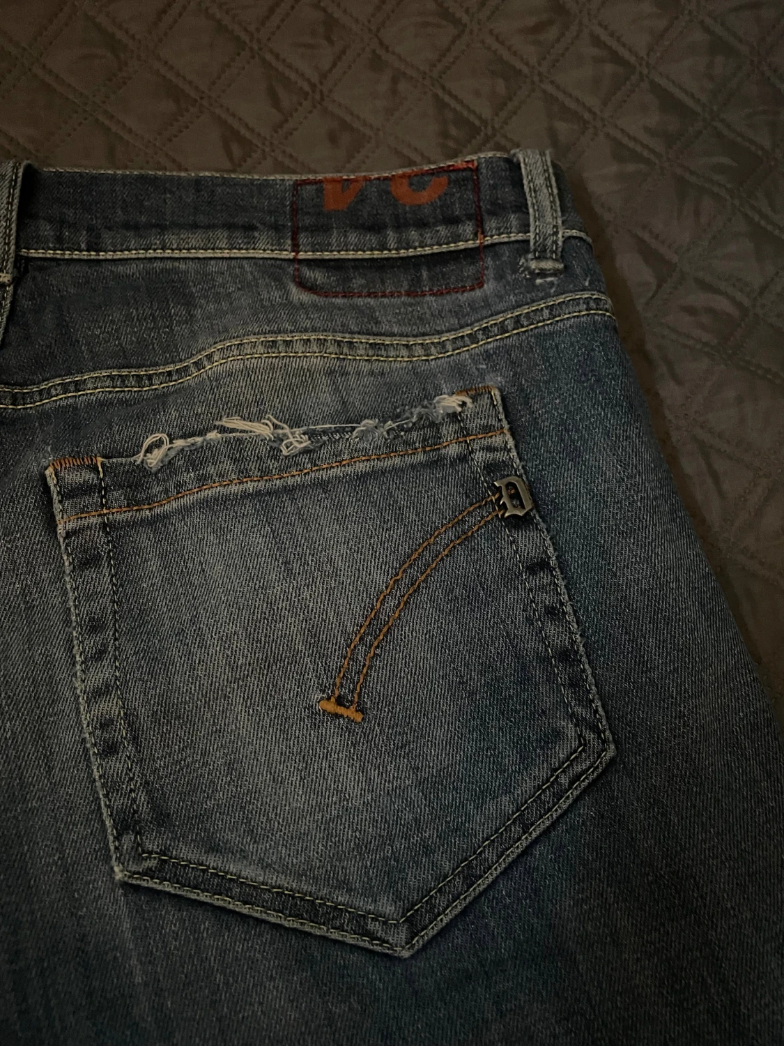 Blå jeansbyxor från Dondup med raka ben - 3