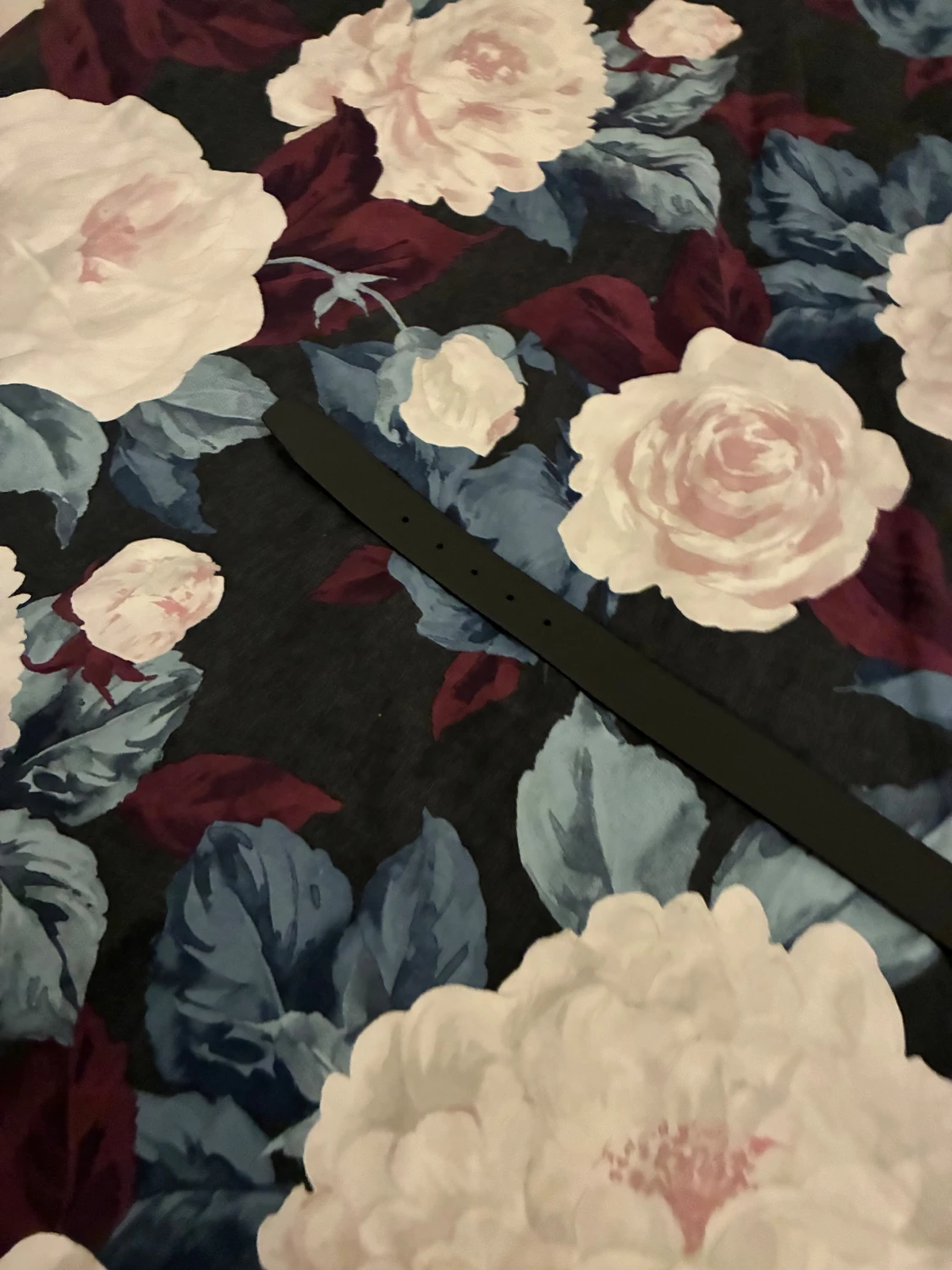 Svart bälte med rutmönster( Hugoboss) - 3