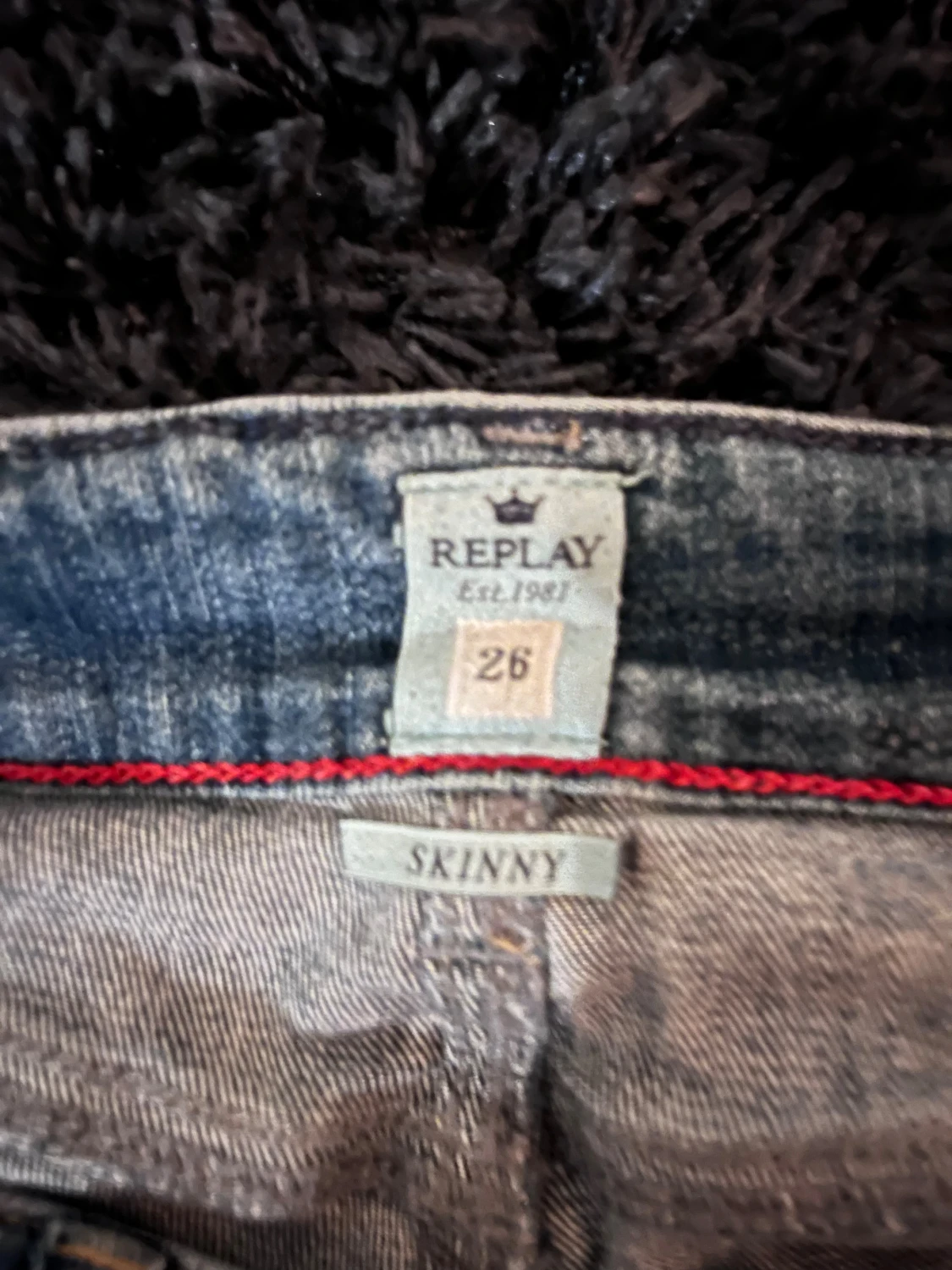 Replay skinny jeans i blå denim - 3