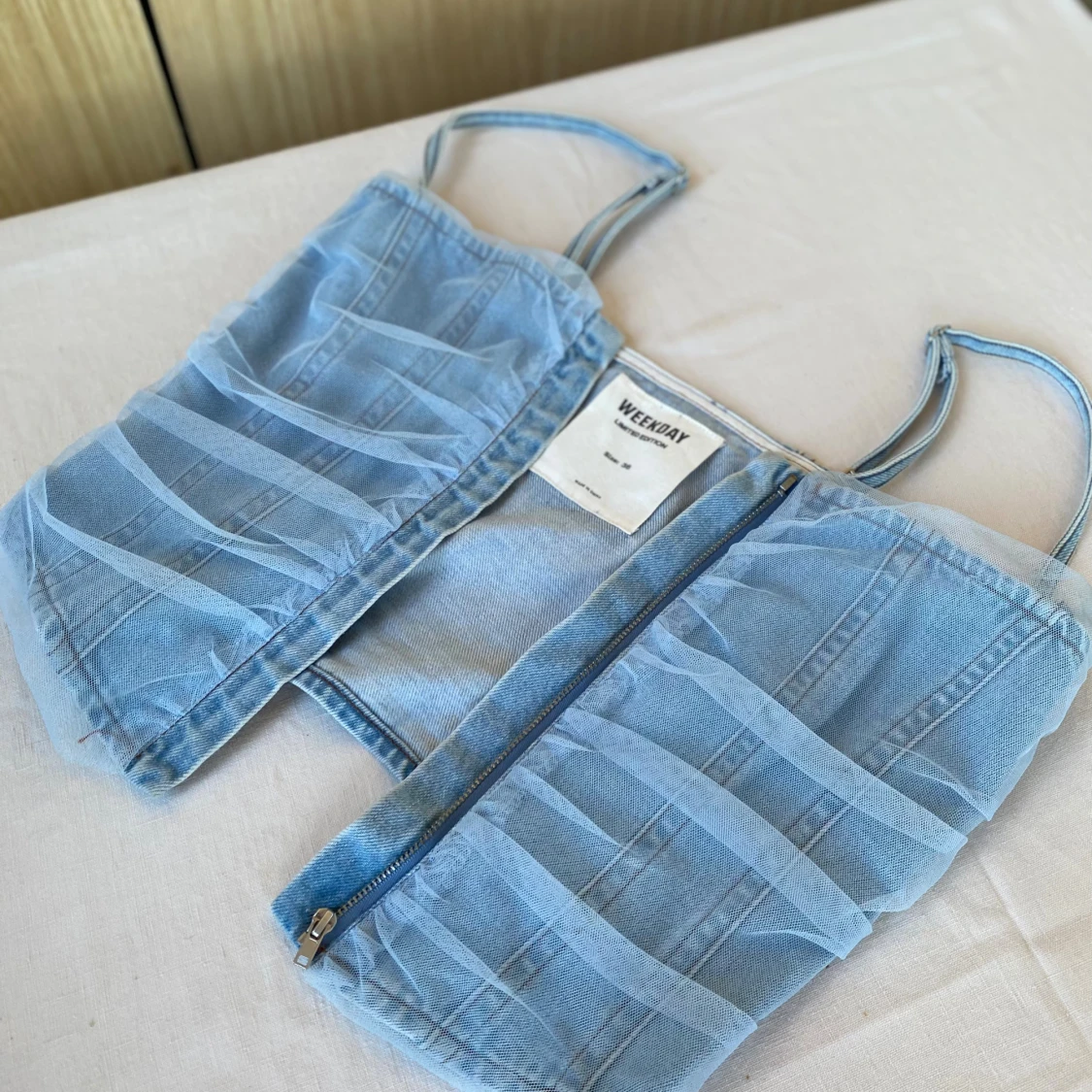 Blå denim topp Weekday 36 - 1