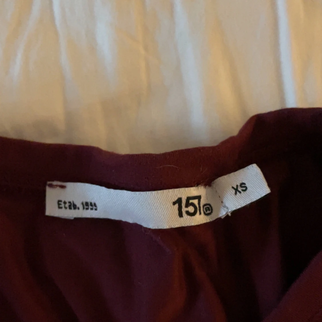 Vinröd långärmad topp från 157 - 1