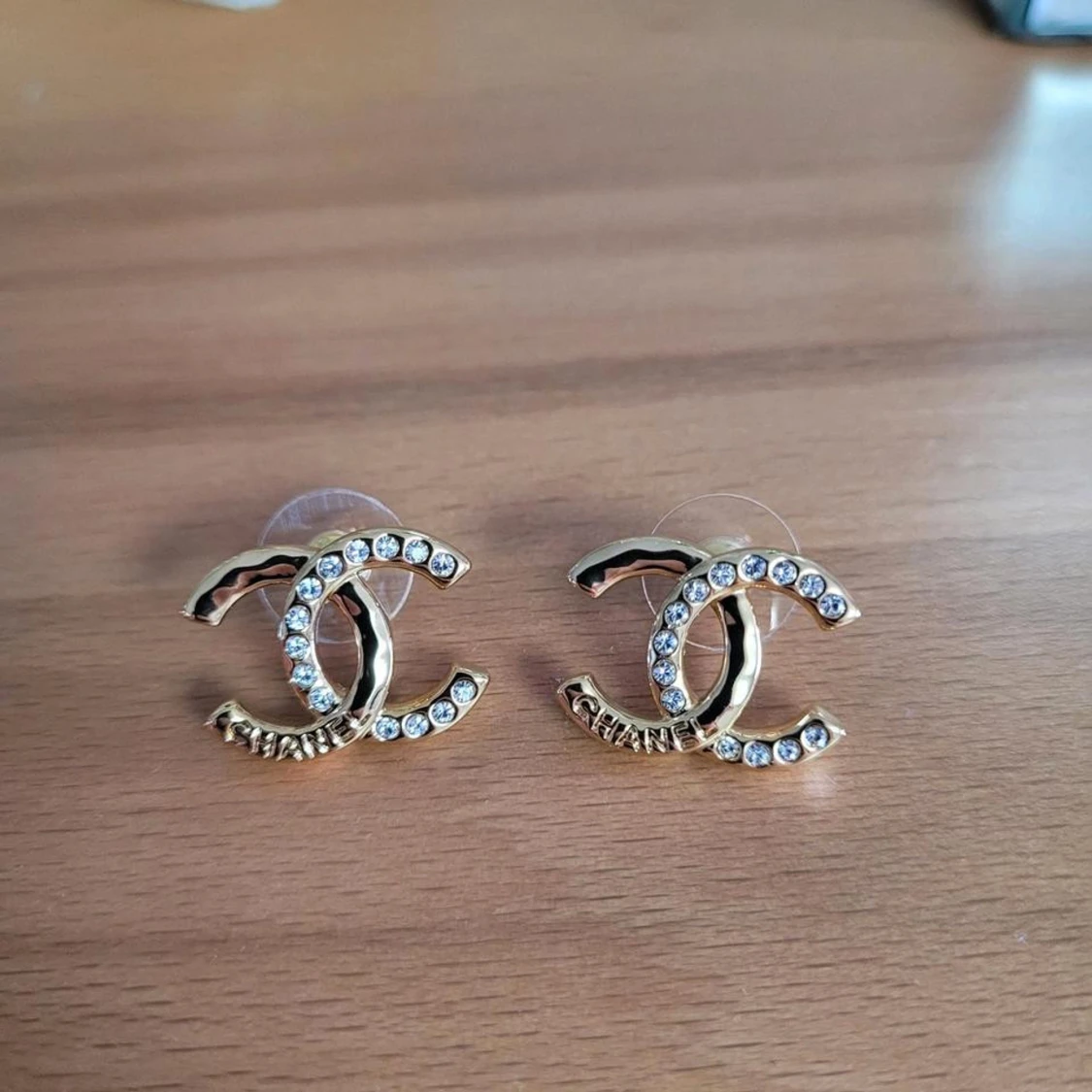 Chanel örhängen med strass - 1