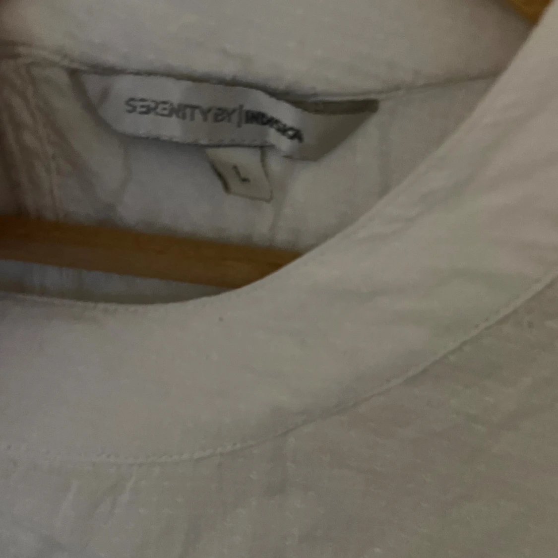 Vit luftig blus  - 4