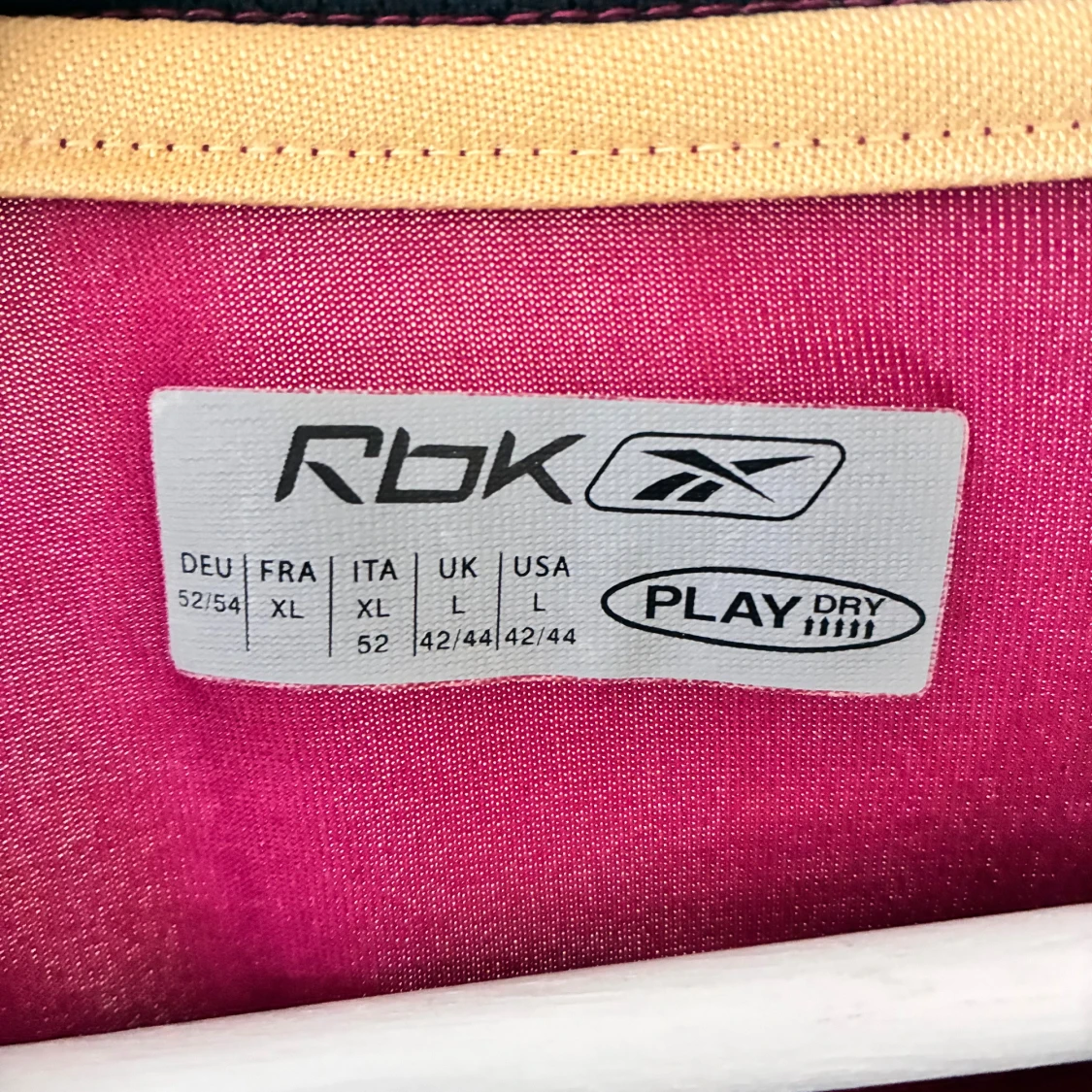 Vinröd Bolton Wanderers Reebok 2006/08  långärmad tröja, storlek L - 2