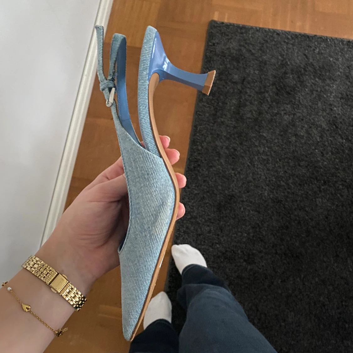 Ljusblå denimklackar från MNG - 2