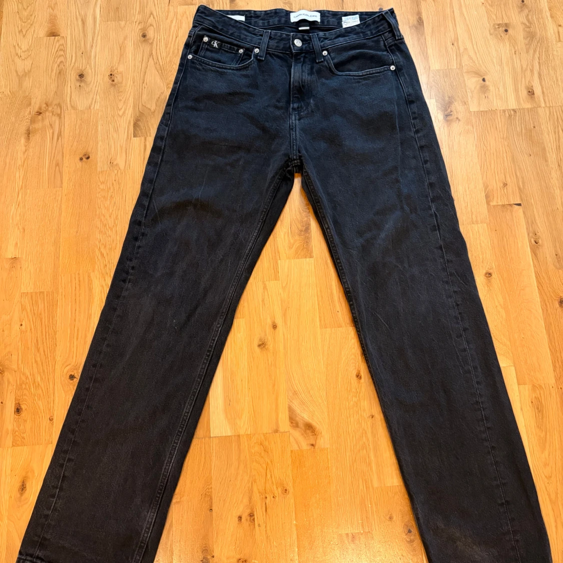 Svarta straight fit jeans Calvin Klein - 1