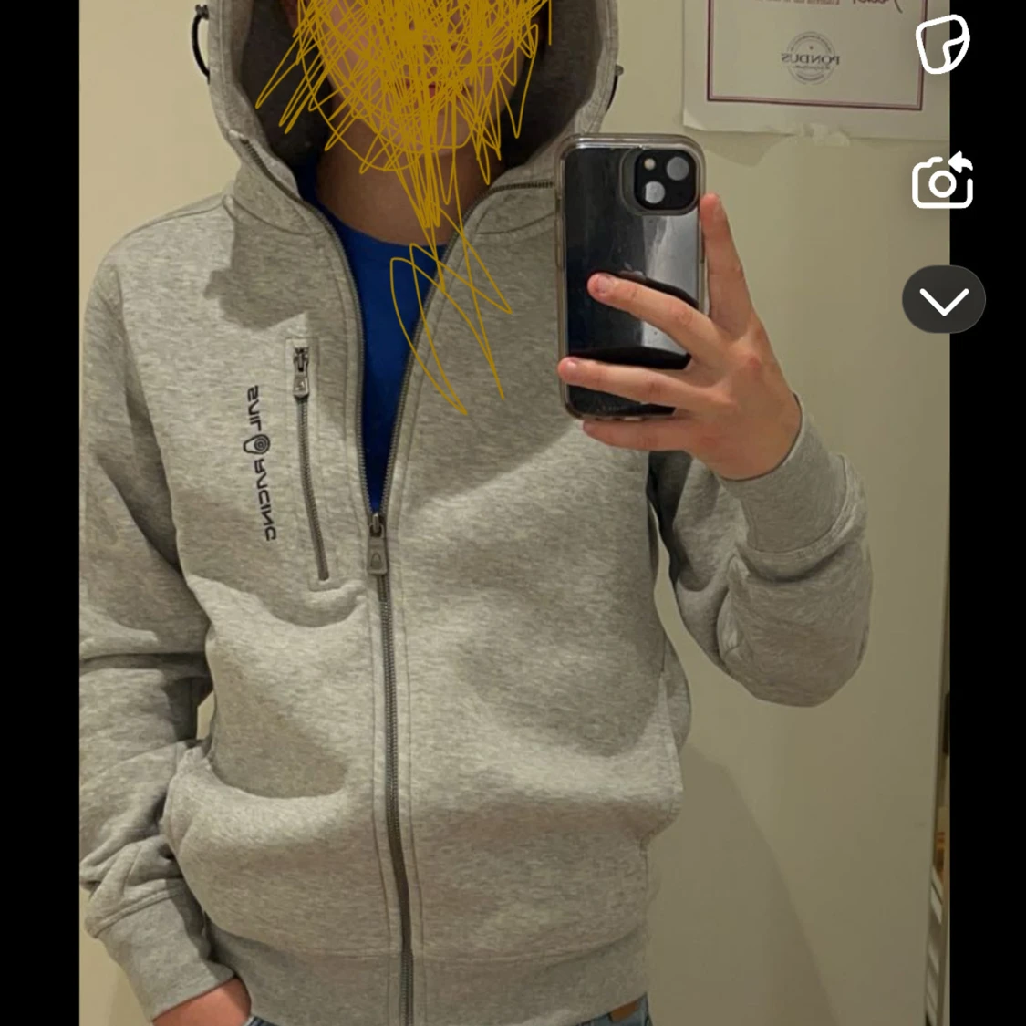 Grå hoodie från Sail Racing - 1