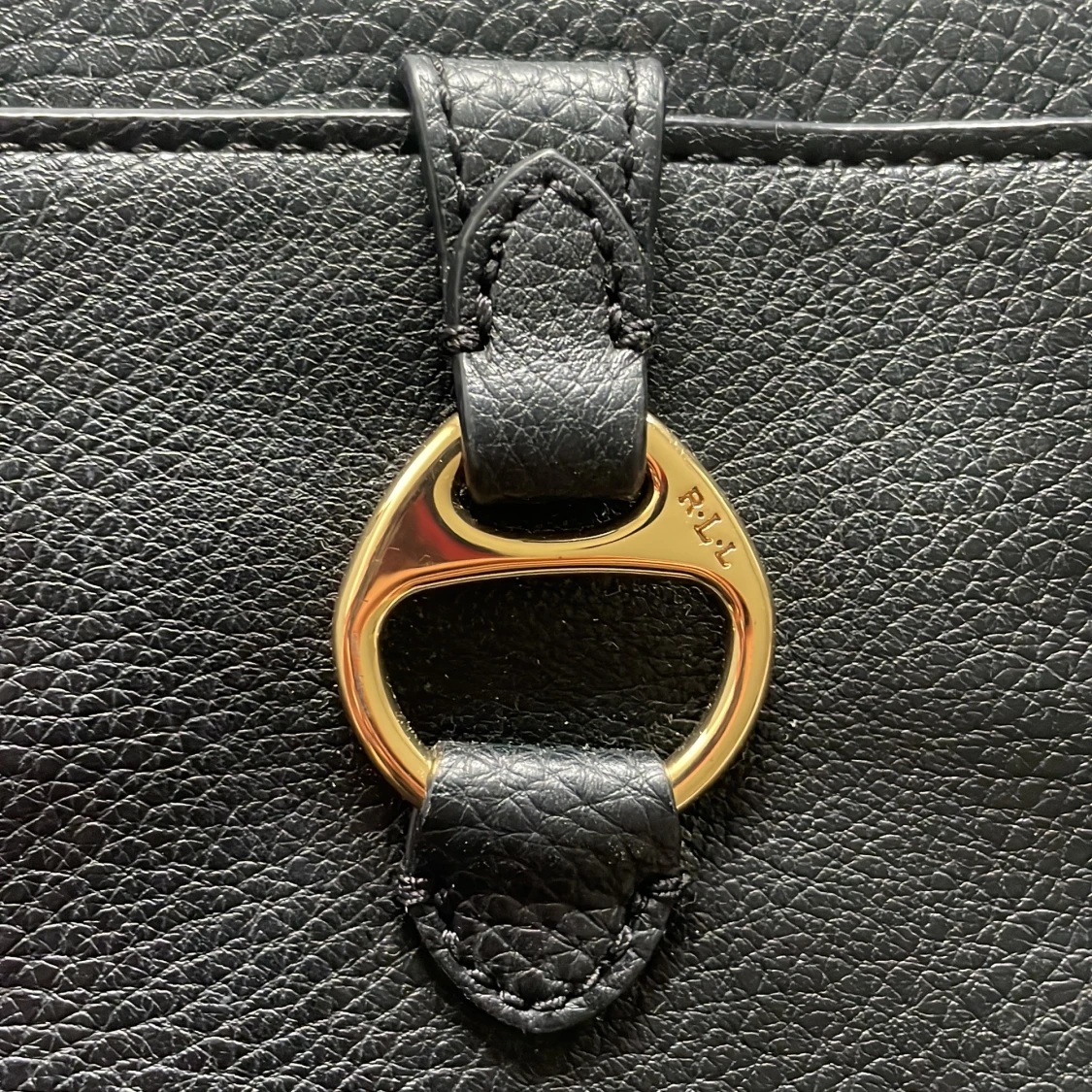 Svart axelväska från Ralph Lauren - 3