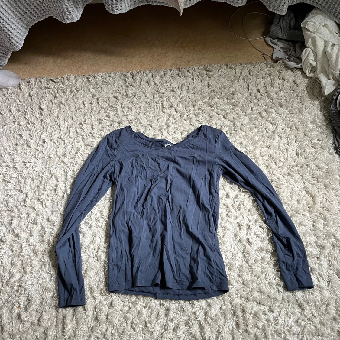 Mörkblå långärmad topp från 157 - 1