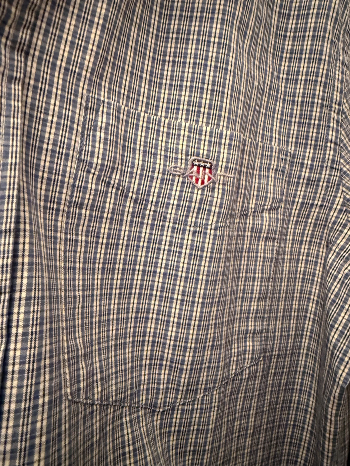 Blårutig skjorta från Gant - 6