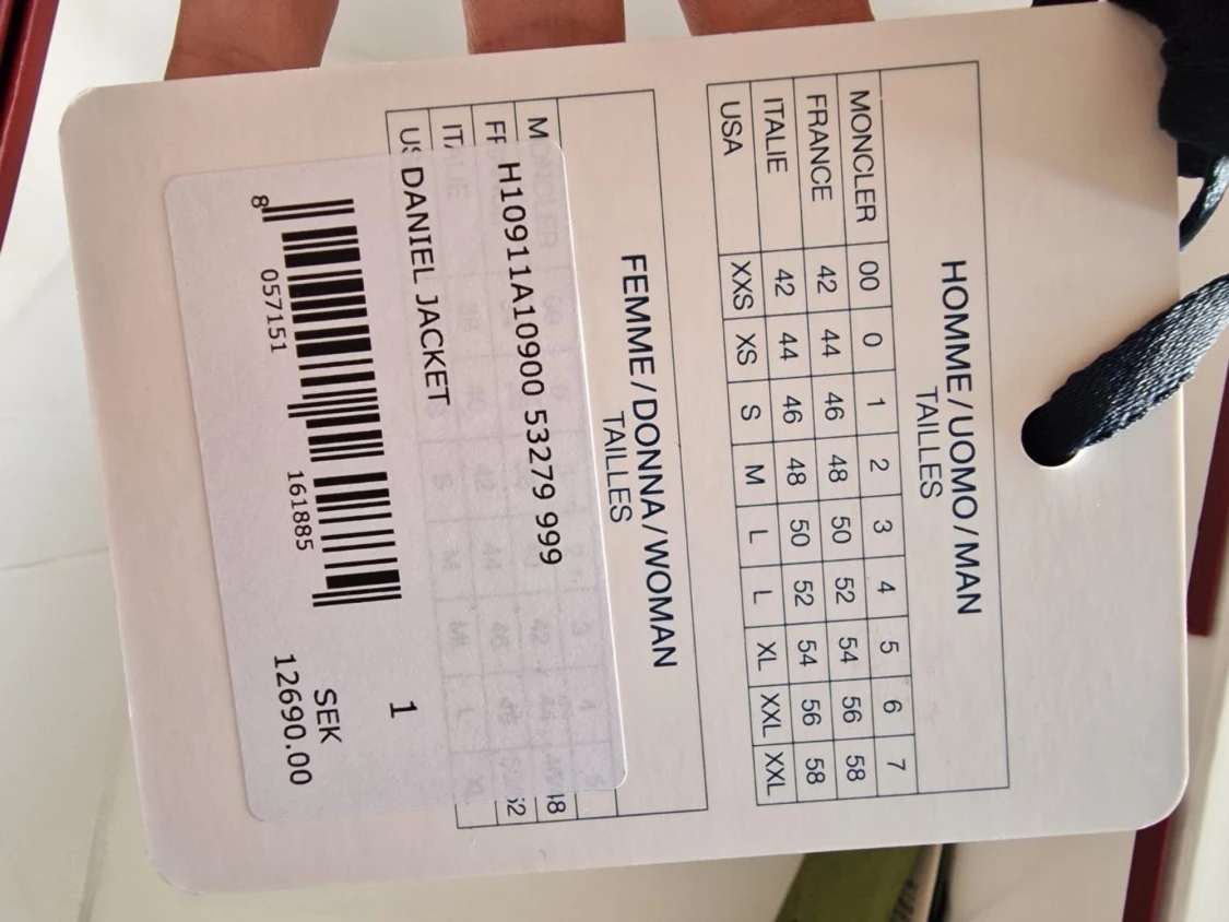 Svart Moncler pufferjacka herr - 6