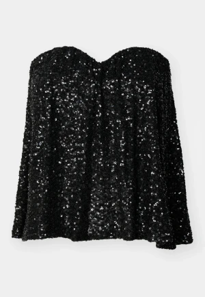 Svart glittrig topp - Supersnygg svart topp från Zalando, märke Gina Tricot 💋💋💕 Perfekt inför nyår 🪅🪅Helt slutsåld på zalando!!!
