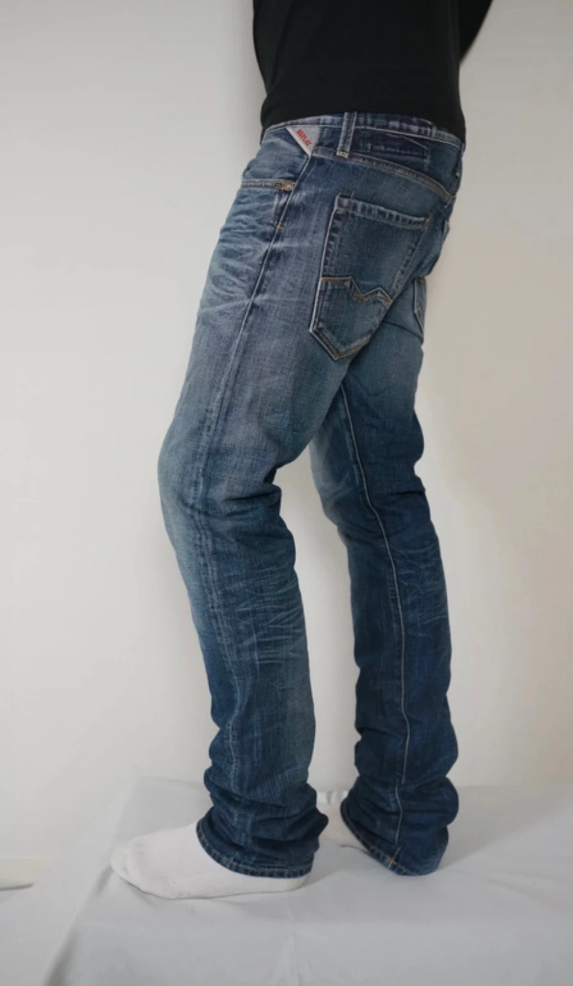 Replay blå jeans straight fit - 2