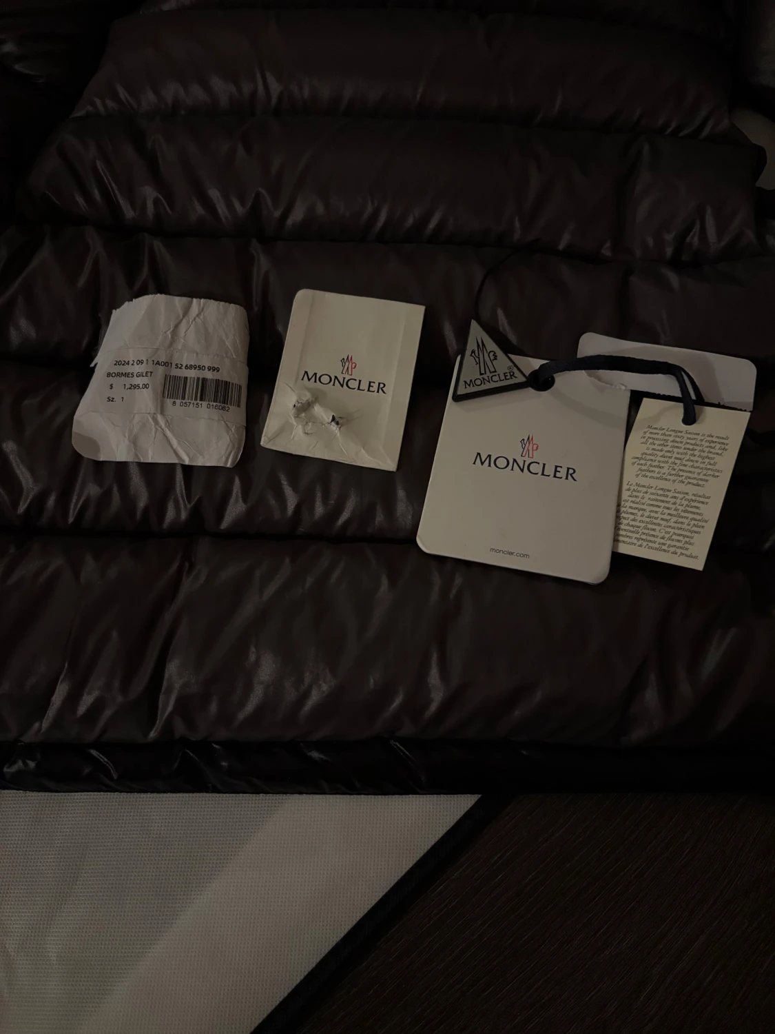 Moncler Bormes Vest 2024 Storlek 1 Kvitto finns - 3