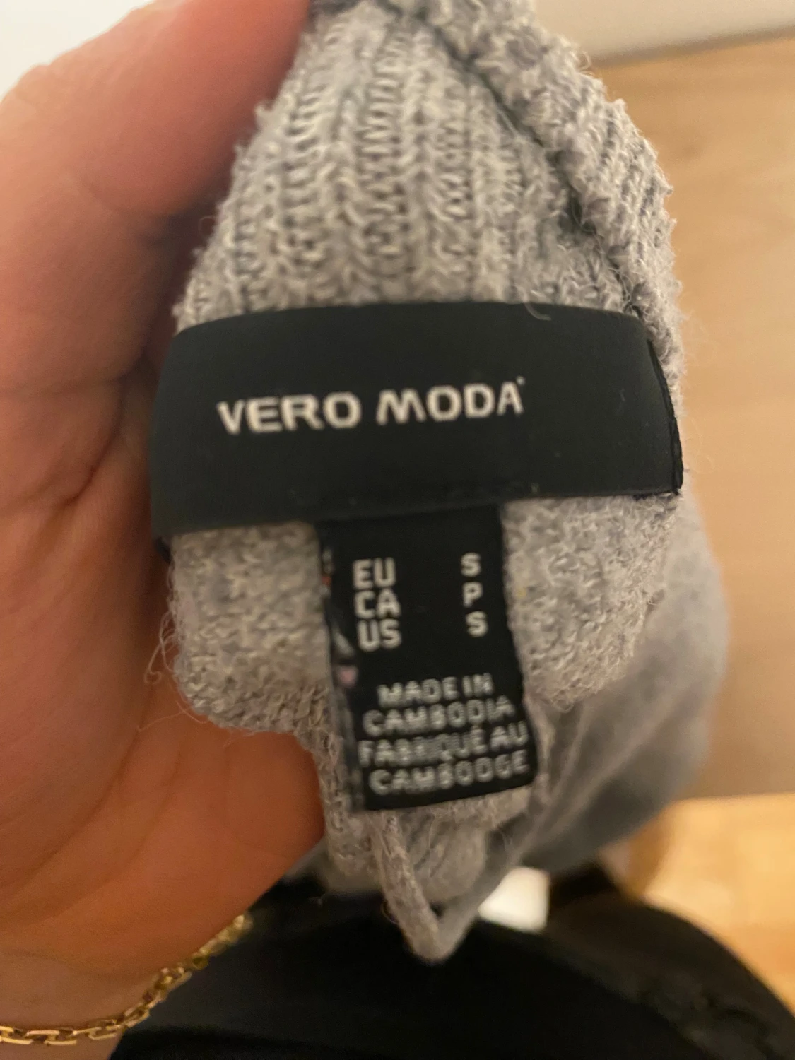Grå stickad tröja Vero Moda S - 2