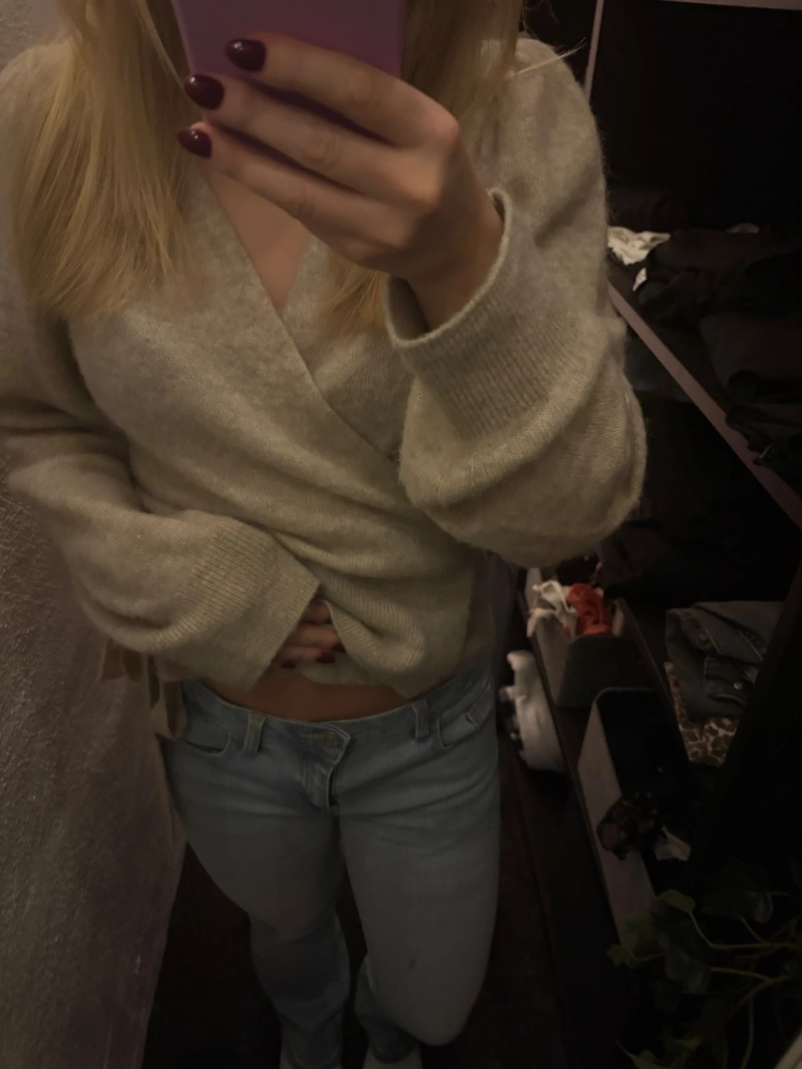 Lågmidjade bootcut jeans - 1