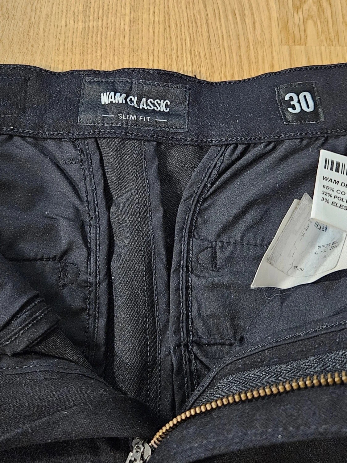 Svarta slim fit jeans Wam Classic - 1