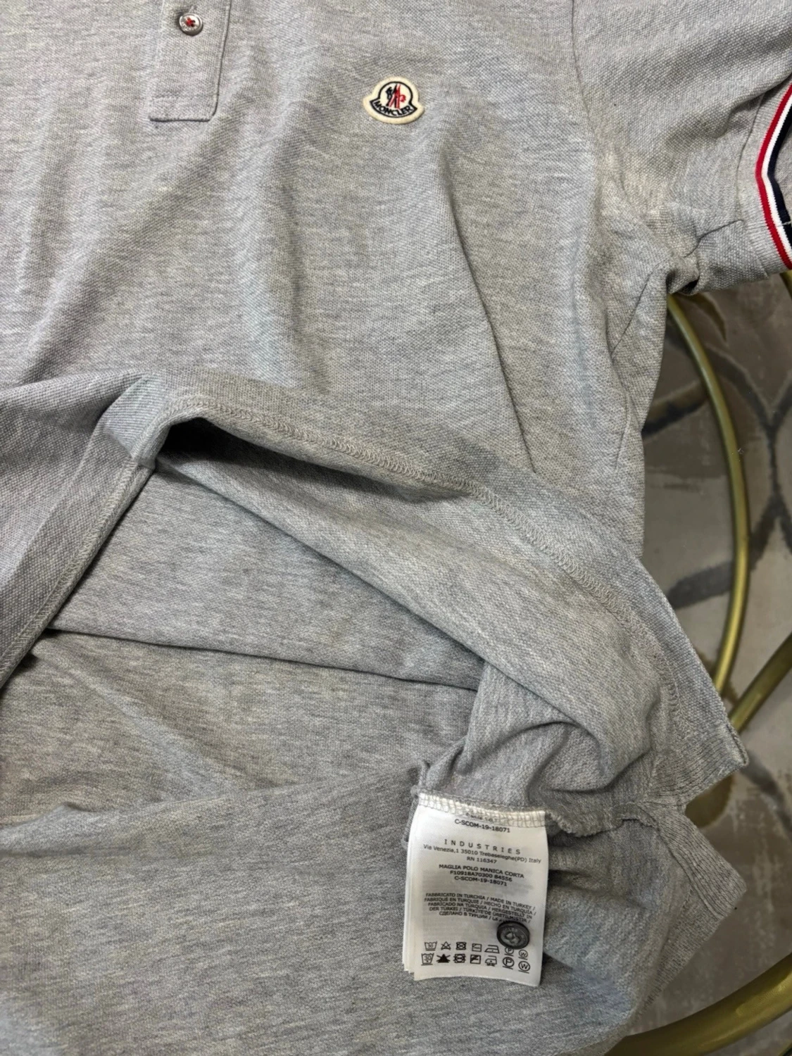 Grå Moncler pikétröja - 2