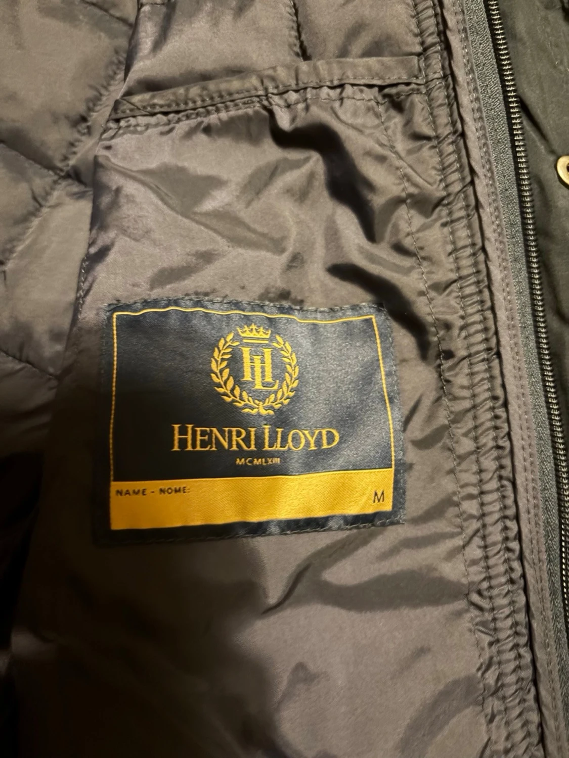 Mörkblå quiltad bomberjacka Henri Lloyd - 2