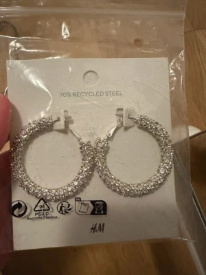 Helt nya superfina  örhängen :) -  ett par glittriga örhängen från H&M :)