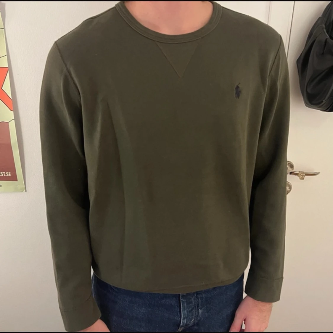 mörkgrön Ralph Lauren crewneck sweatshirt - 3
