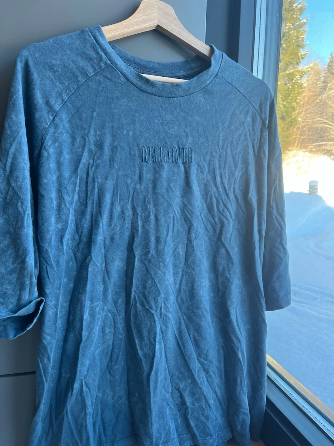 Blå oversized t-shirt från Reclaimed Vintage strl M - 2