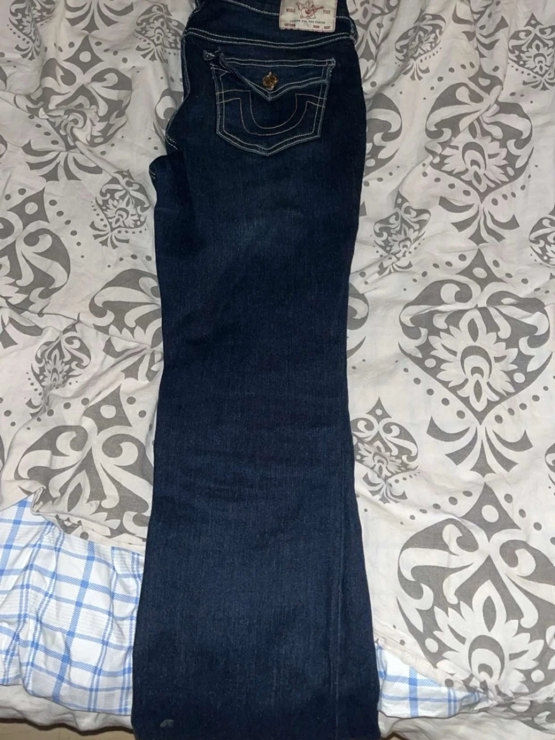 Mörkblå BECCA bootcut jeans - 2