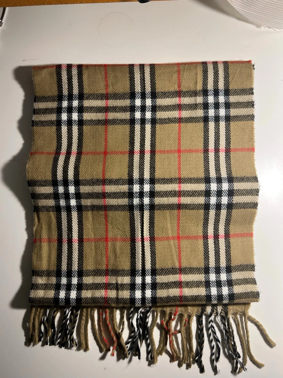 Rutig ull halsduk från Burberry - 3