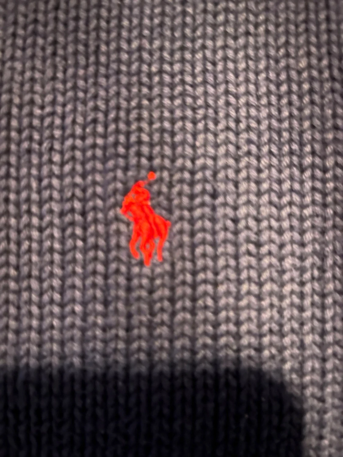 Mörkblå stickad tröja från Polo Ralph Lauren - 2