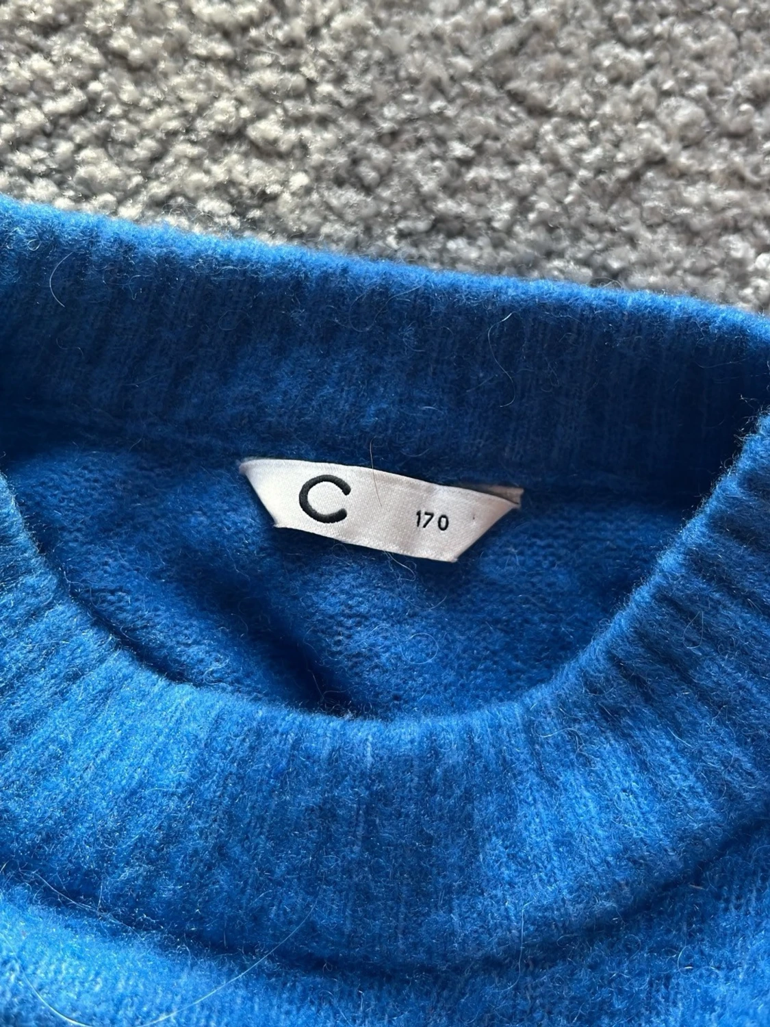 Blå stickad tröja från Cubus - 2