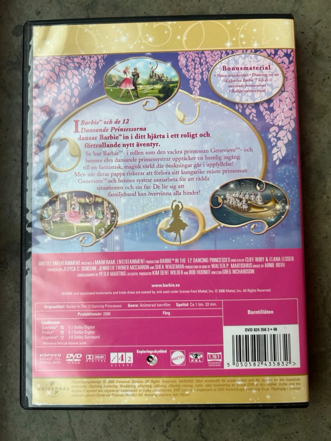 Barbie och de 12 dansande prinsessorna dvd - 1