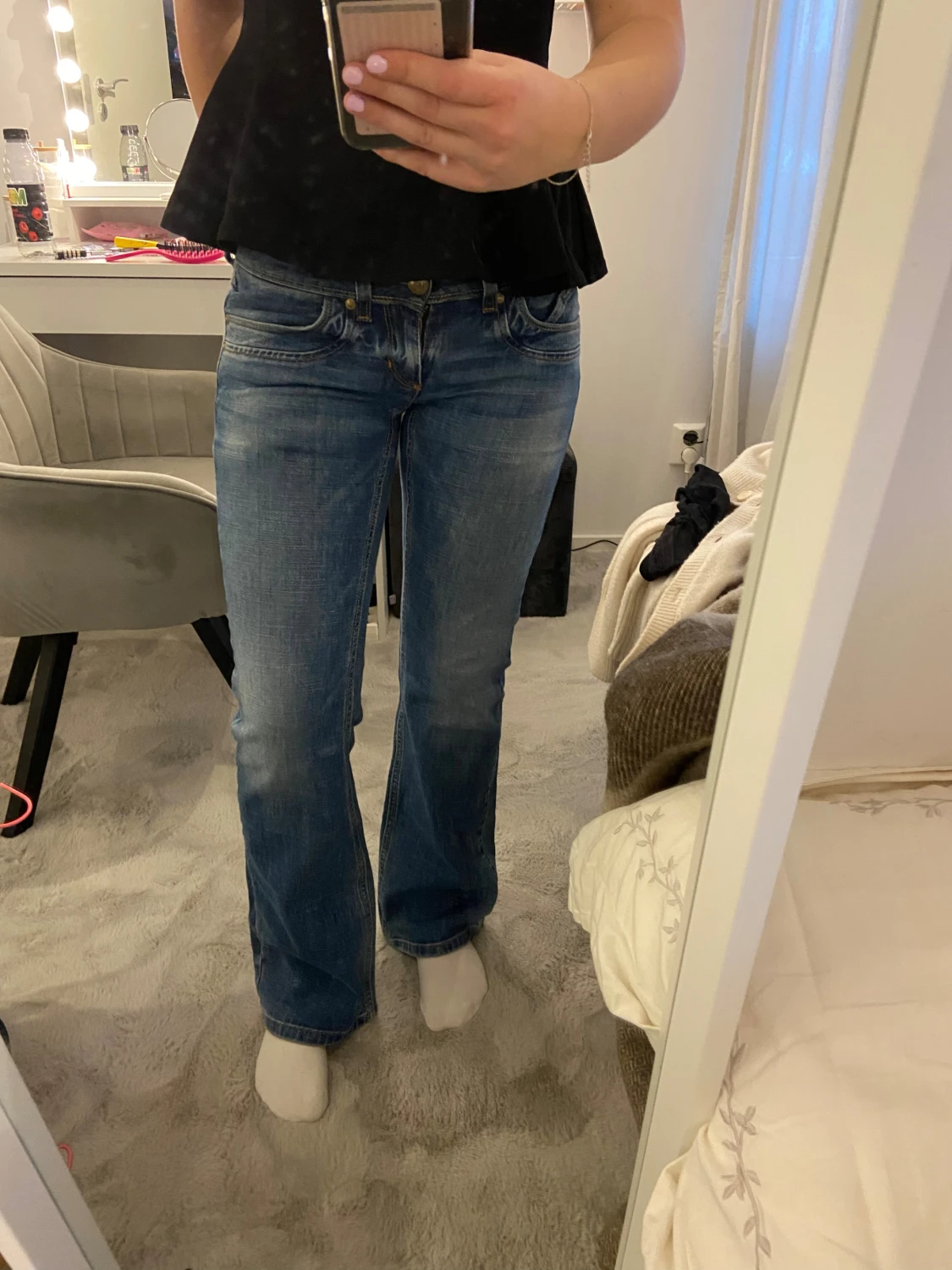 Lågmidjade bootcut jeans - 2