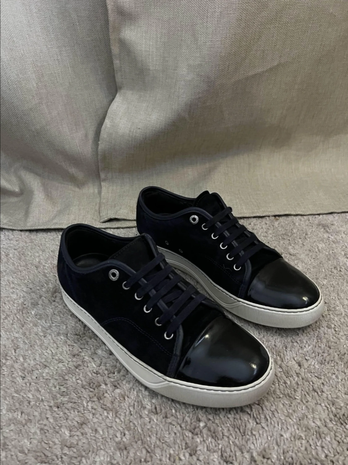 Lanvin cap toe navy