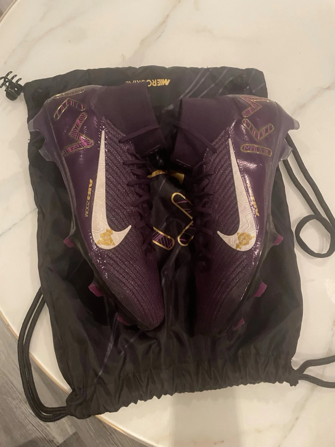 Nike Mercurial fotbollsskor lila/guld