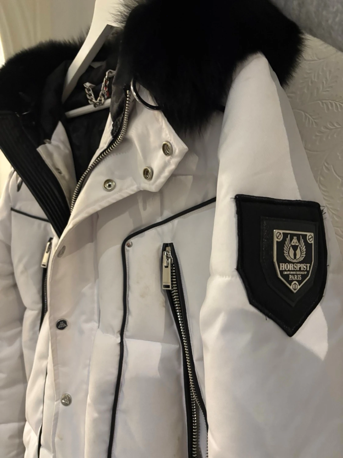 Vit pufferjacka från Horspist Paris - 1