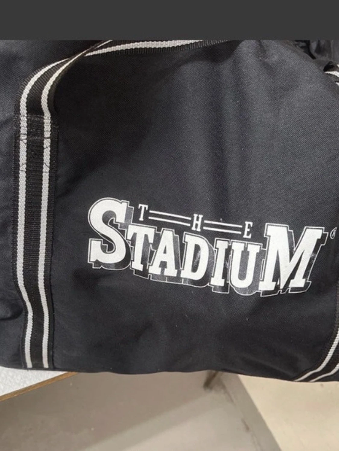Svart träningsväska Stadium