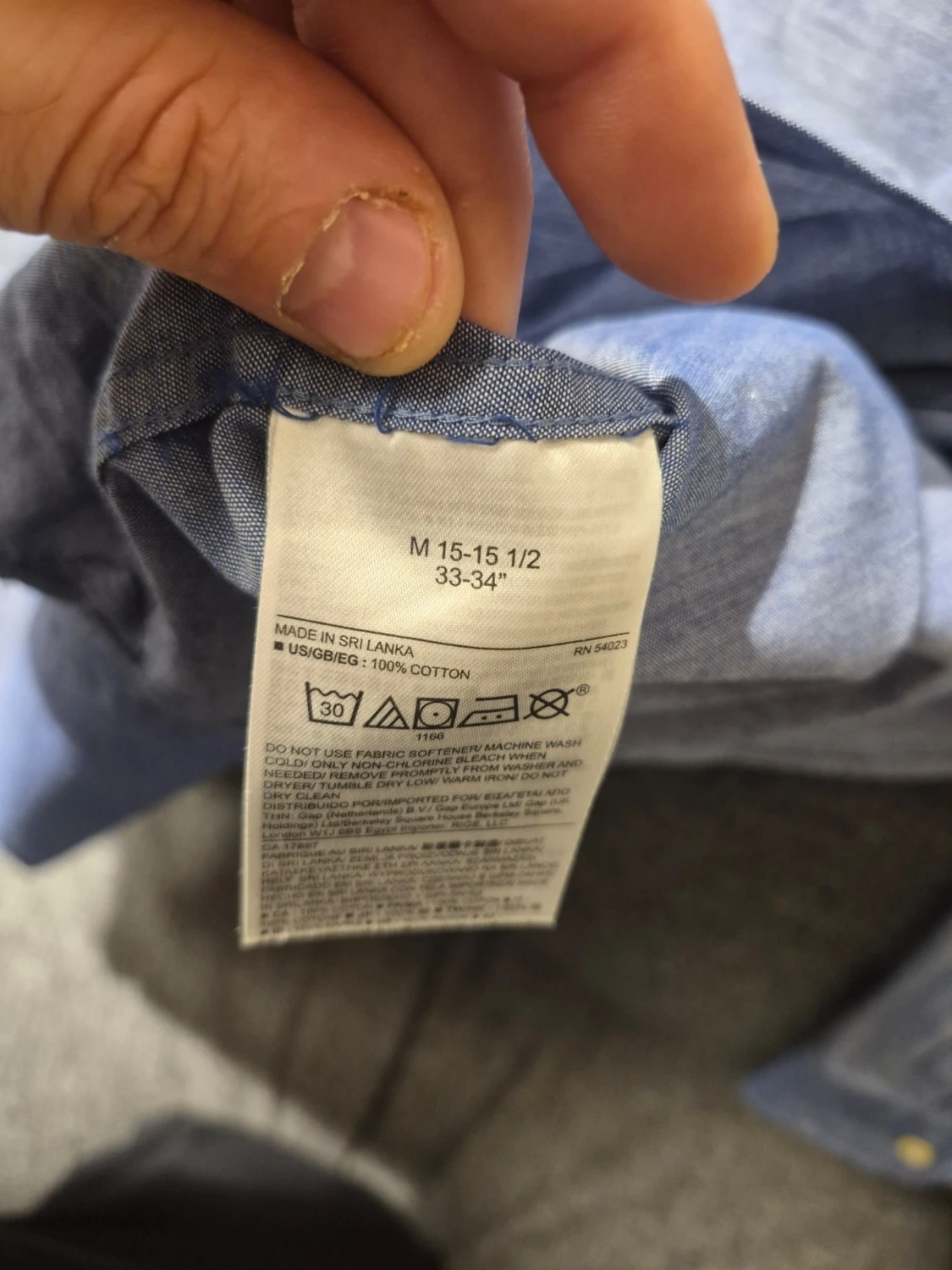 Blå slim fit skjorta från Banana Republic - 4