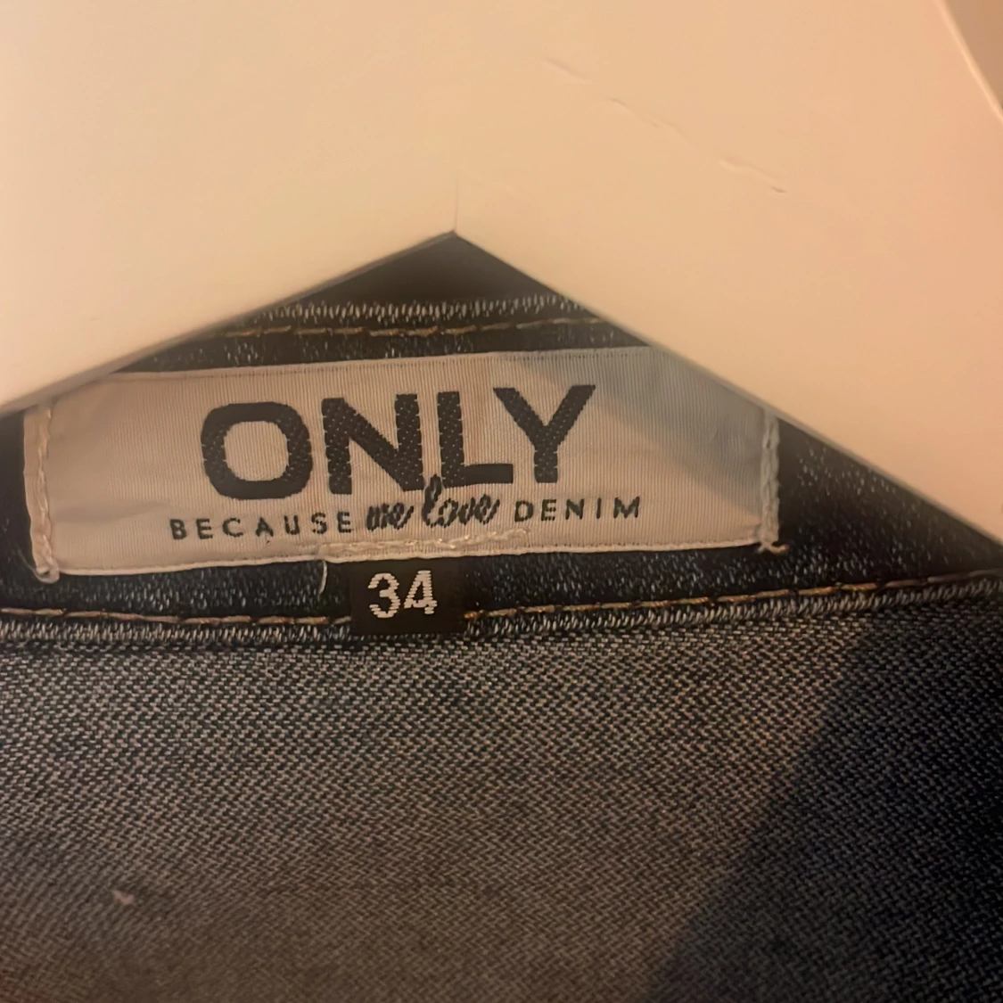 Blå jeansjacka från ONLY, strl 34 - 2