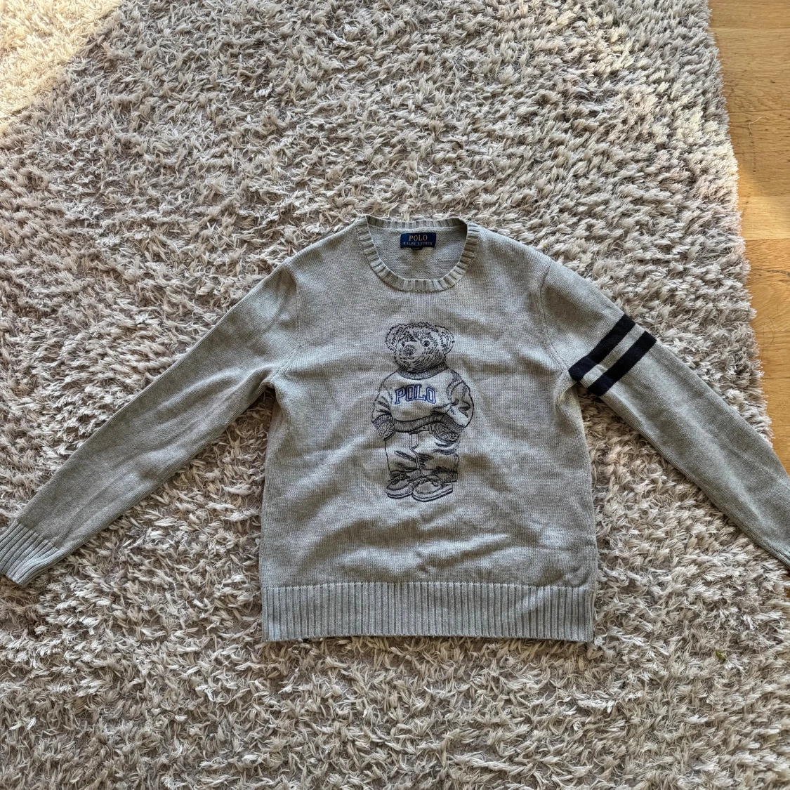 Grå stickad tröja Polo Ralph Lauren