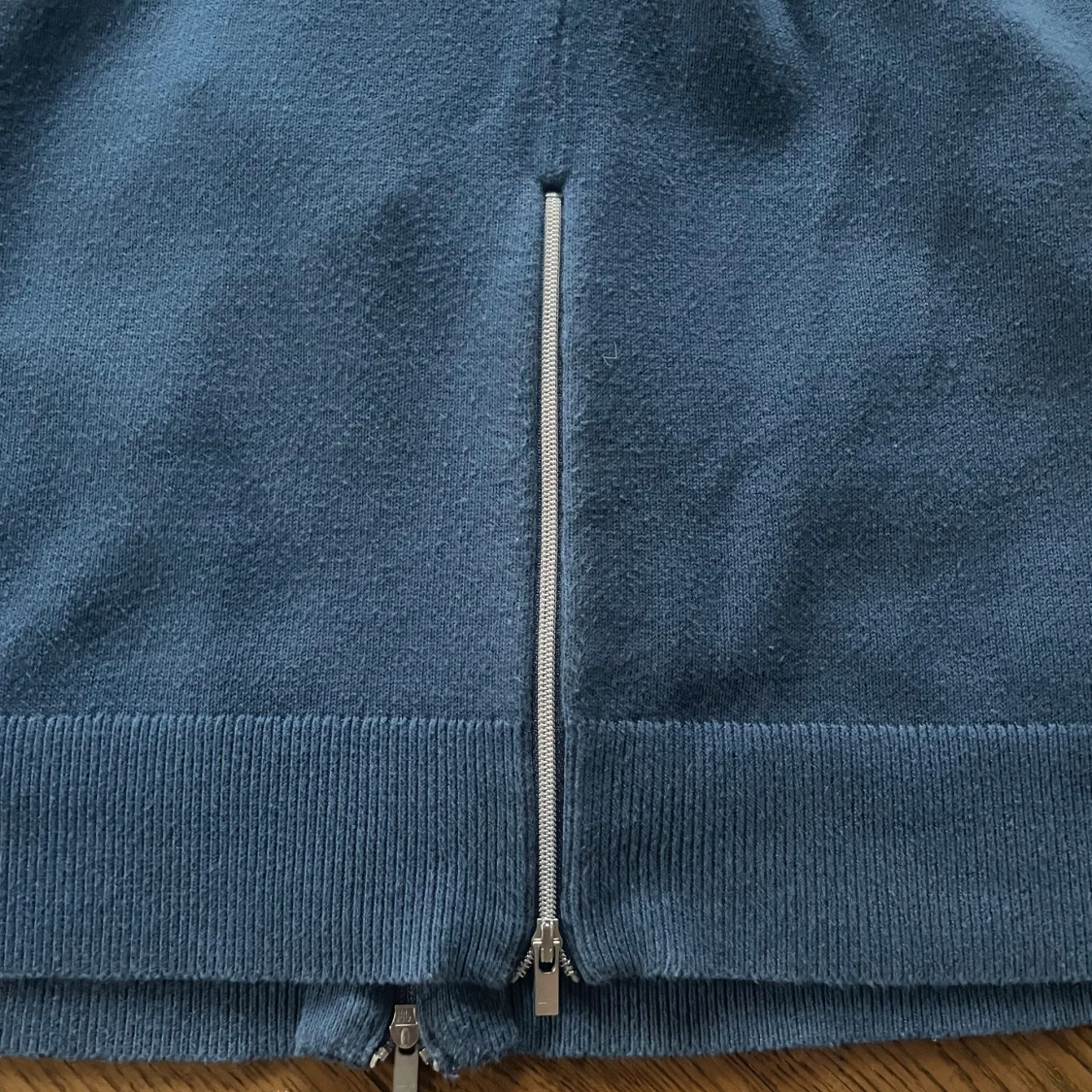 Blå stickad tröja från GANT, L - 4