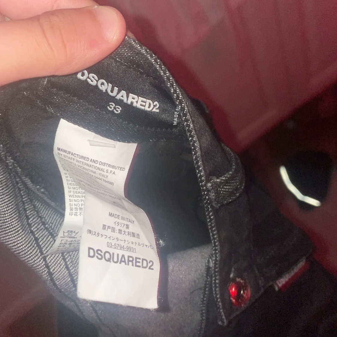 Svarta jeans från Dsquared2, strl 33 - 3