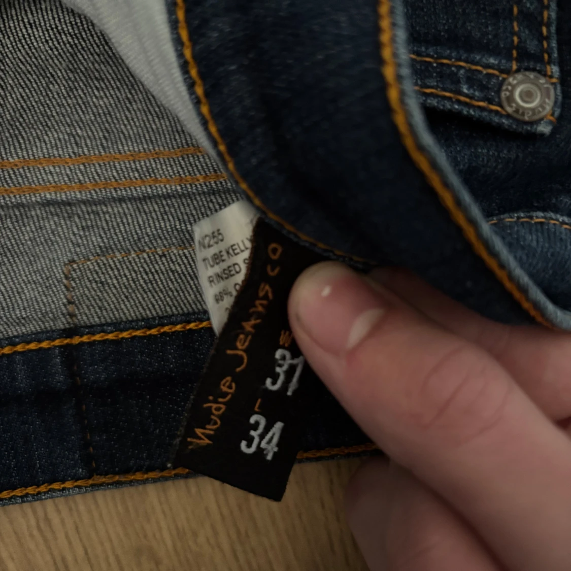 Blåa Nudie Jeans - 3