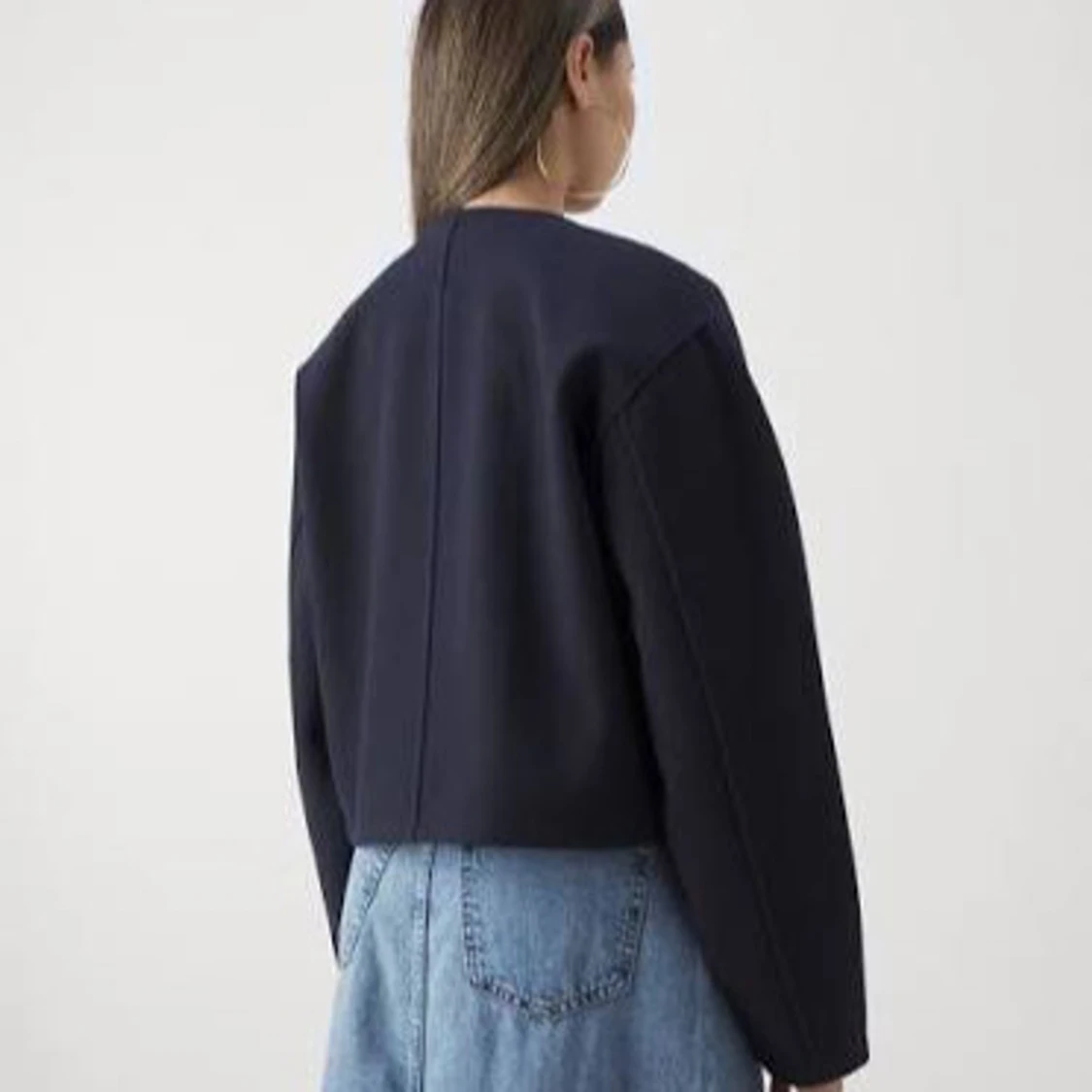 Mörkblå jacka från GinaTricot - 1