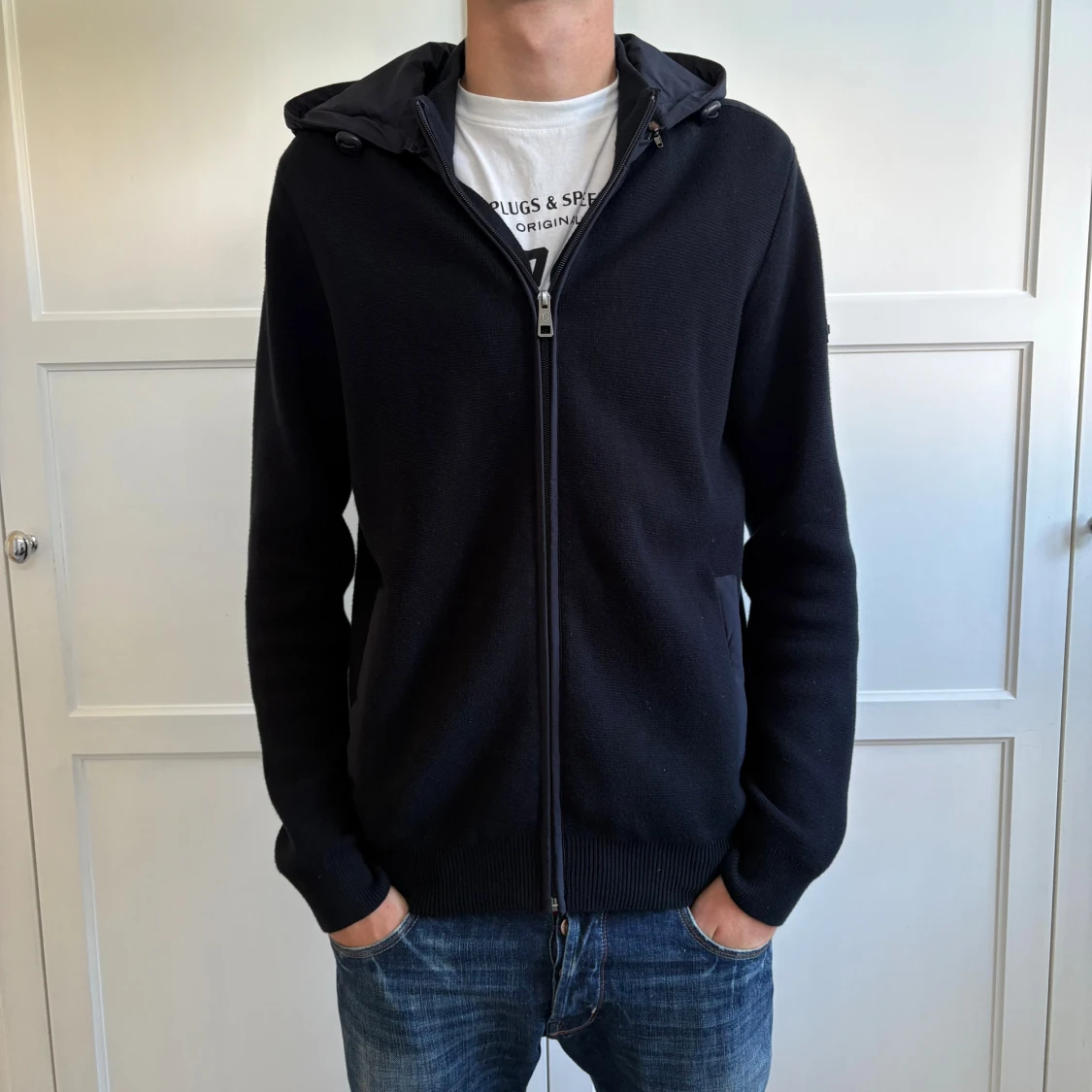 Mörkblå höstjacka