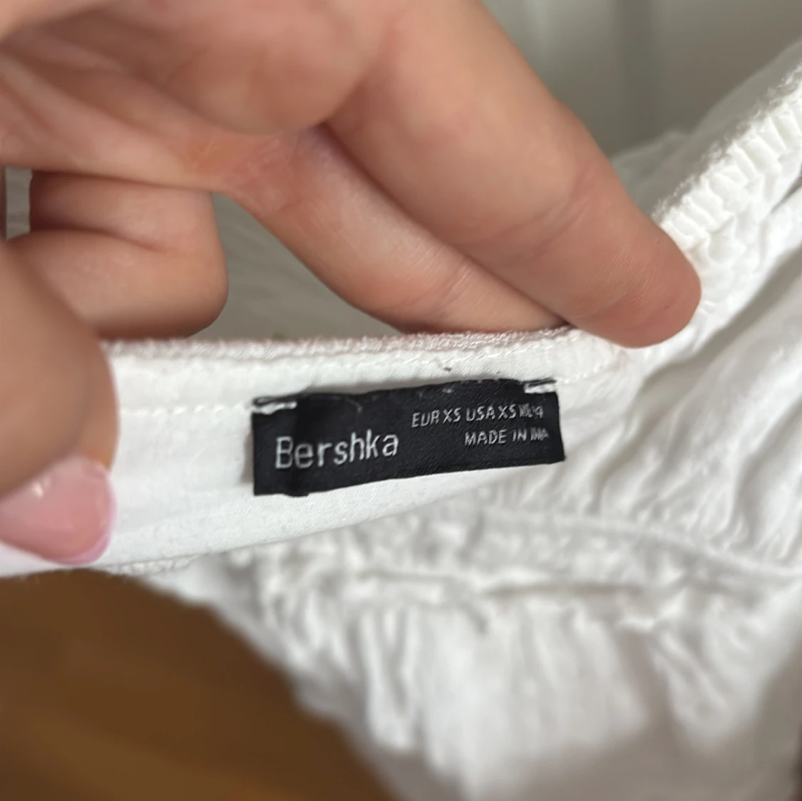 Vit omlottklänning från Bershka XS - 2
