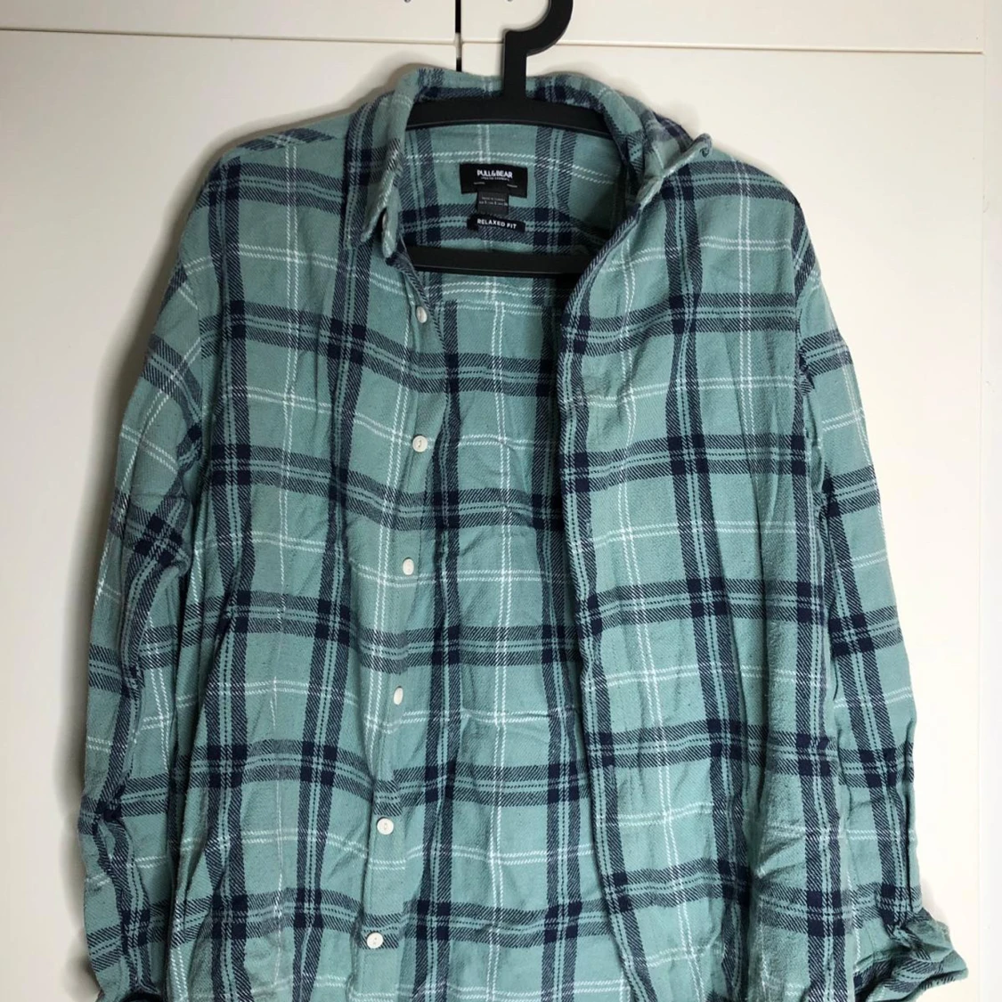 Grönrutig skjorta från Pull & Bear