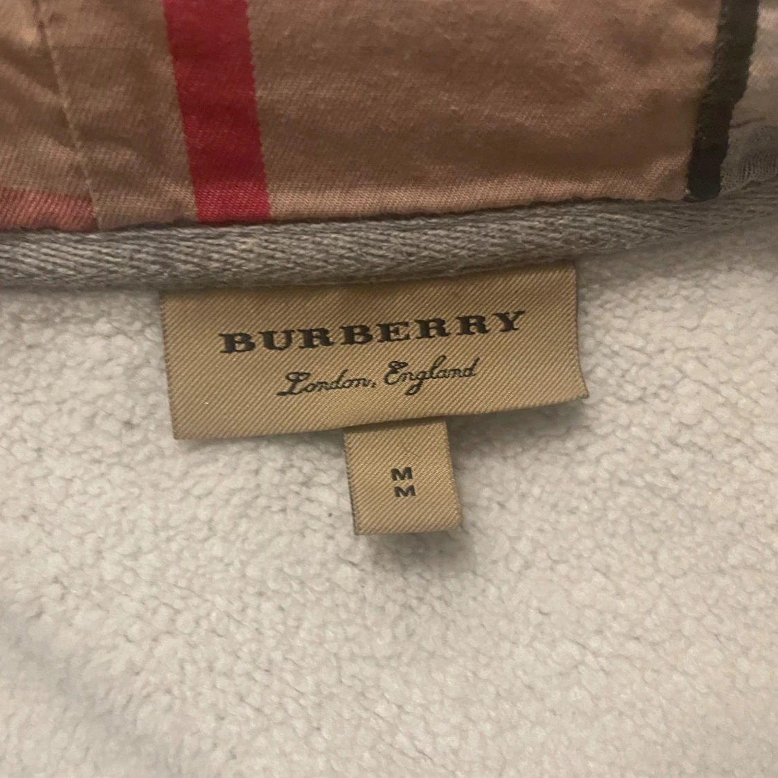 Grå Burberry hoodie med dragkedja - 2