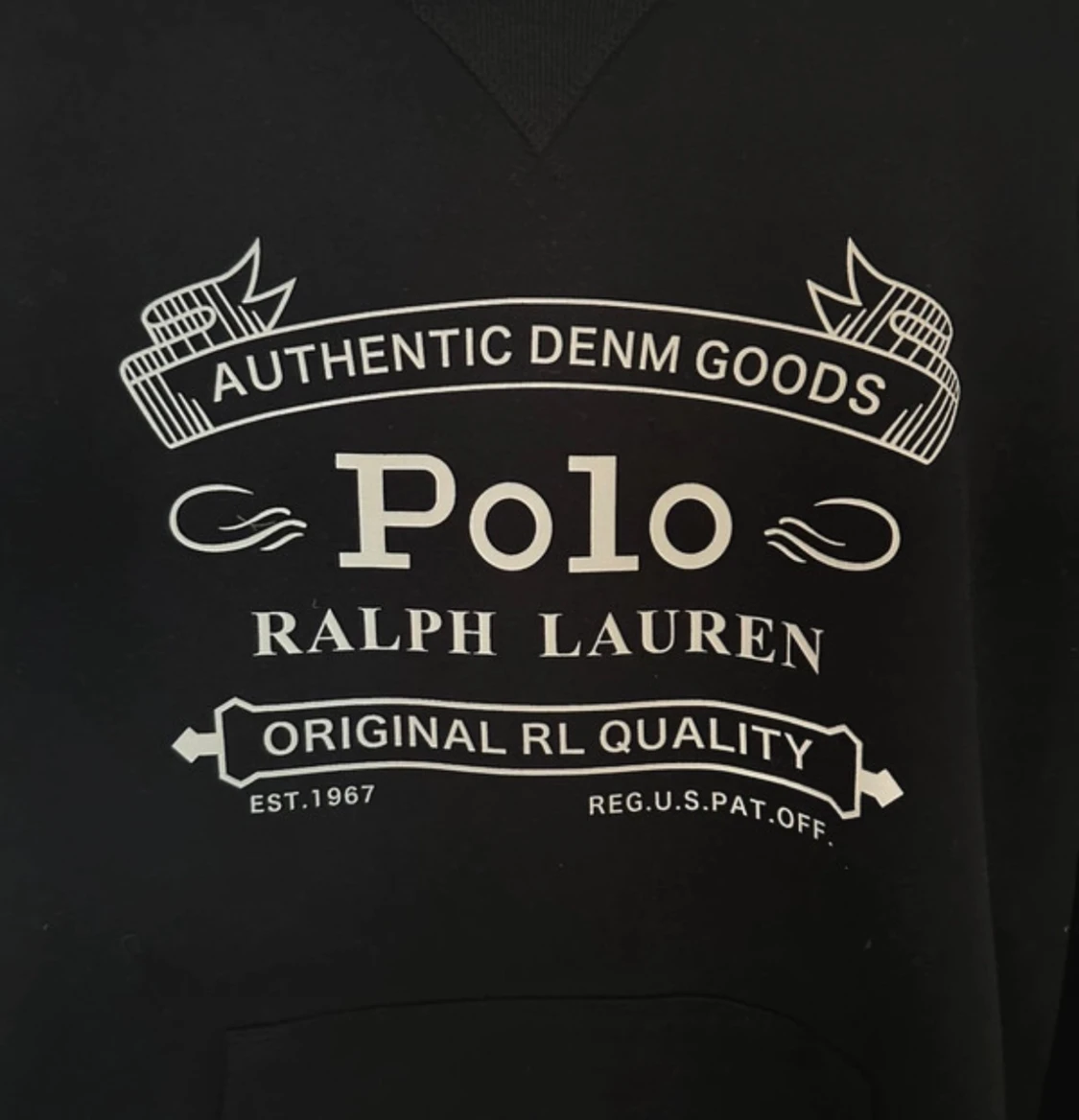 Svart hoodie Polo Ralph Lauren  - 1