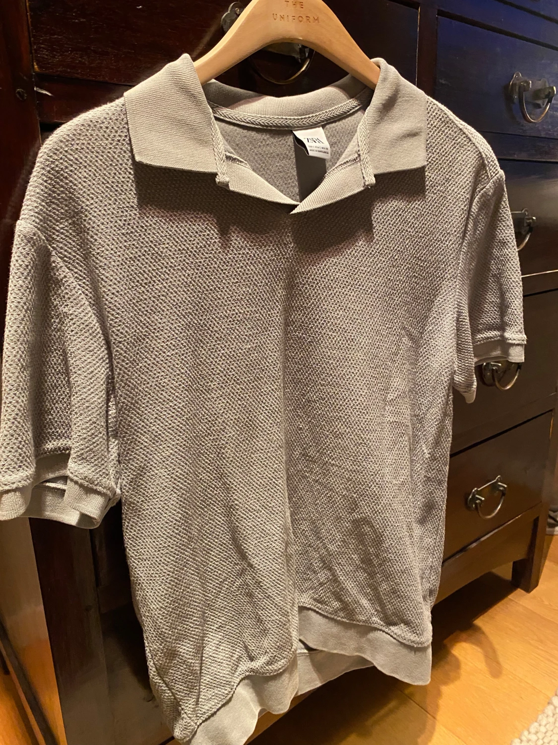 Grå pikétröja från Zara